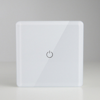 1 Gang Single Live Line Smart Home Tuya App Wifi Control Glass Touch Switch