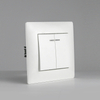 PC 2 Gang 1 Way Wall Mount Light Switch with Led Lamp