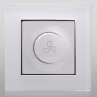 Glass 300VA Fan Speed Controller Switch