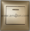 Plastic PC Single Pole Bell Push Switch with Led