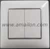 Color Decoration PC 2Gang 2 Way Light Switch