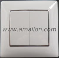 10Amper 2 Gang 1 Way Wall Switch