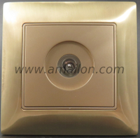 Metal Male TV Socket Outlet