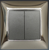 Metal 2 Gang 2 Way Light Switch