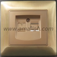 Metal Dual Data Socket 