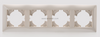 4 Gang Plastic PC Light Switch Socket Accessories Frame 