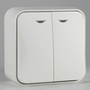Surface Mounted 10A 2G 1 Way Light Switch