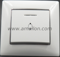 EU Standard color decoration Plastic PC Ding Dong Switch with led