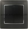 Color Decoration PC 2Gang 2 Way Light Switch