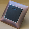 Metal 1G 2 Way Rocker Wall Switch with Led Indicator