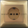 Metal 2P+E Schuko Power Socket Outlet