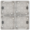 4 Gang IP54 WaterProof 2P+E germany Power Socket Outlet 