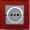 Glass 16A 2Pin Russian power Socket Outlet