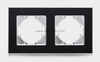 2 Gang Metal Aliminium Light Switch Socket Accessories Frames 