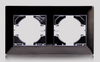 2 Gang Metal Zinc Alloy Light Switch Socket Accessories Frame 