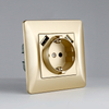  2P+E Power Socket with Two Port 2.1A 2.4A USB Cahrging Outlet