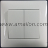 2 Gang 2 Way White Light Switch