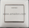 Color Decoration 1Gang 2 Way Rocker Wall Switch with Led Indicator