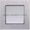 Metal Aluminium 1G 1Way Wall Light Switch
