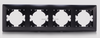 4 Gang Plastic PC Light Switch Socket Accessories Frame 