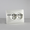 EU Style Dual 2 Pin + T French Power Socket Outlet 