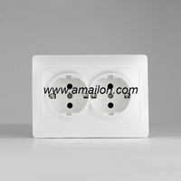 High Performance PC Dual Germany Power Socket Outlet 