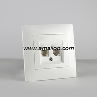 Plastic Dual CAT6 Data Socket 