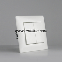 PC 2 Gang 1 Way Wall Switch
