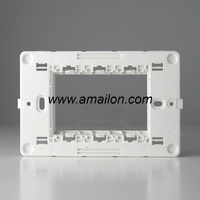 3 Gang Support Fixing Frame for Switched Socket Plates 