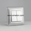  European Standard Economic 2 Gang 1 Way Wall Switch