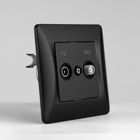 New Design Shielding Function TV+SAT Socket Outlet