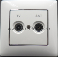 Color Decoration PC TV+SAT Satellite Socket 