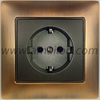 Metal 2P+E Schuko Power Socket Outlet