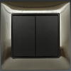 Metal 2 Gang 2 Way Light Switch