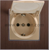 metal aluminium Dust-proof germany power socket Outlet 
