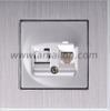  metal aluminium CAT6 Data Outlet