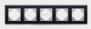 5 Gang Metal Aliminium Light Switch Socket Accessories Frames 