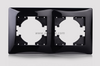 2 Gang Plastic PC Light Switch Socket Accessories Frame 
