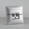  Plastic Dual CAT6 Data Socket 