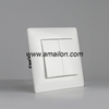2 Gang 2 Way White Light Switch