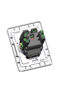single pole 2 gang 1 way wall switch