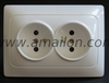 EU Style Dual 2 Pin + T French Power Socket Outlet 