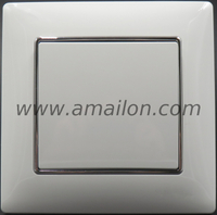 Color Decoration Plastic 1 Gang 1 Way Wall Switch