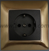 Metal 2P+E Schuko Power Socket Outlet
