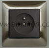  Metal 2P + T French Power Socket Outlet 
