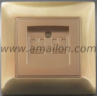 Metal Dual TEL power Socket 