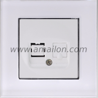  Glass CAT6 Data RJ45 Socket Outlet