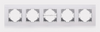 5 Gang Tempered Glass Light Switch Socket Accessories Frames 