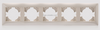 5 Gang Plastic PC Light Switch Socket Accessories Frame 