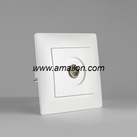  Low Voltage PC Material Female TV Socket outlet 